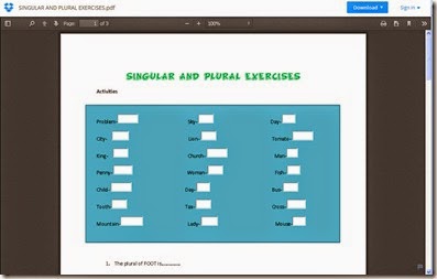 [Exercise] Singular & Plural: Let’s Do It..!