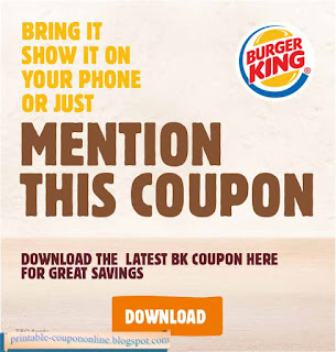 Free Printable Burger King Coupons