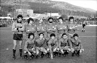 SELECCIÓN DE ESPAÑA SUB 21 - Temporada 1979-80 - Zubizarreta, Guerri, Perez García, García Cortés, Manolo y Tendillo; Luque, Zúñiga, Tello, Corchado y Ángel - ESPAÑA SUB 21 3 (Tello, Pérez García, Ángel) CHIPRE SUB 21 0 - 09/12/1979 - Campeonato de Europa Sub21, clasificación - Puertollano, Ciudad Real, campo de Empetrol