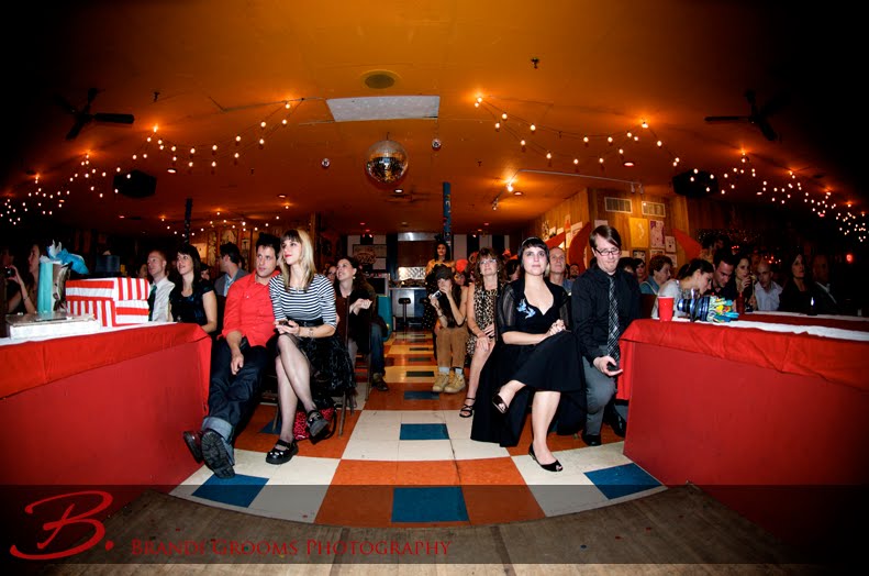 Bowling Alley Rockabilly Bar Wedding Wedding at Asbury Lanes in Asbury Park