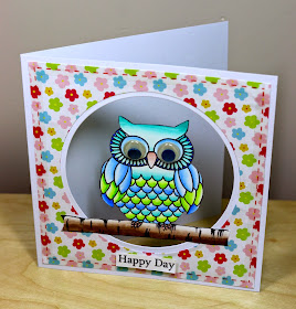 SRM Stickers Blog - Jane's Doodles Clear Stamps - #stamps #stickers #owl