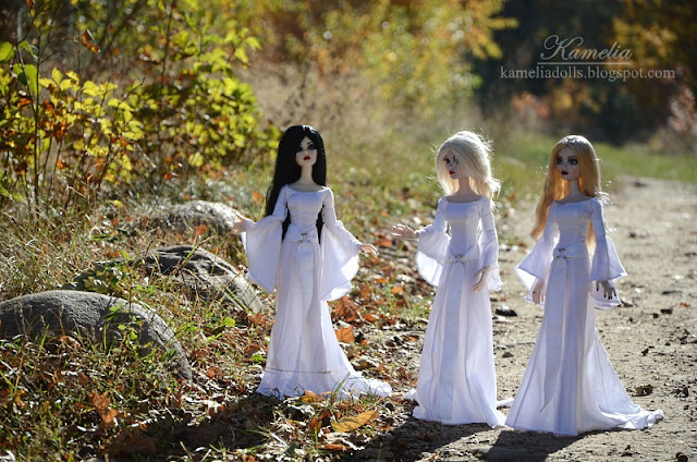 Celtic dresses for Evangeline Ghastly Wilde Imagination dolls