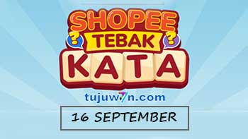 kunci jawaban tebak kata shopee harian tantangan 16 september 2022 terbaru