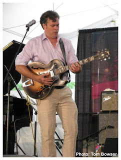 Tim Fitzgerald - Electric Guitar at the Von Freeman Pavilion of the 2017 Chicago Jazz Festival | Photograph by Tom Bowser