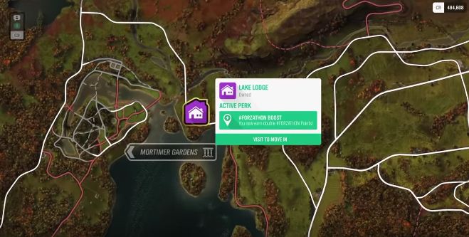 Forza Horizon 4_House Location Map Lake Lodge