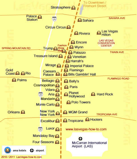 las vegas strip map of hotels. las vegas strip map aria.