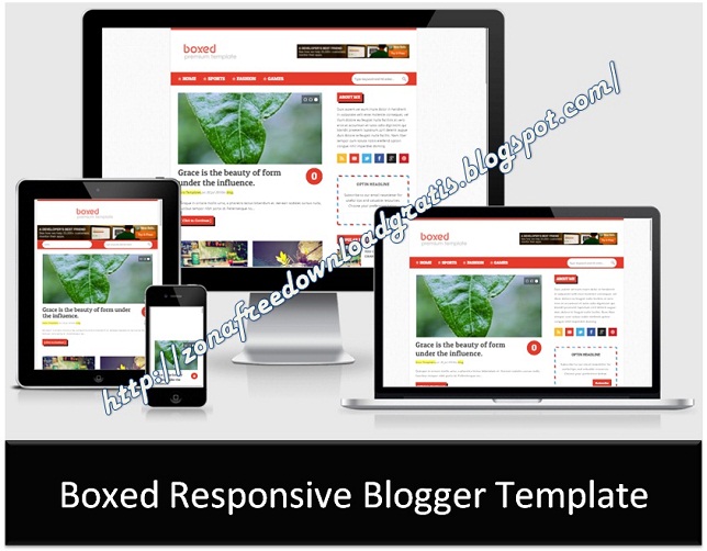 Boxed Responsive Blogger Template