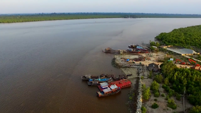 Wisata Pantai Dorak di Selat Panjang Meranti