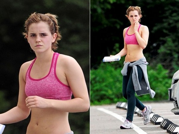 Emma Watson caminito del gym en Pittsburgh