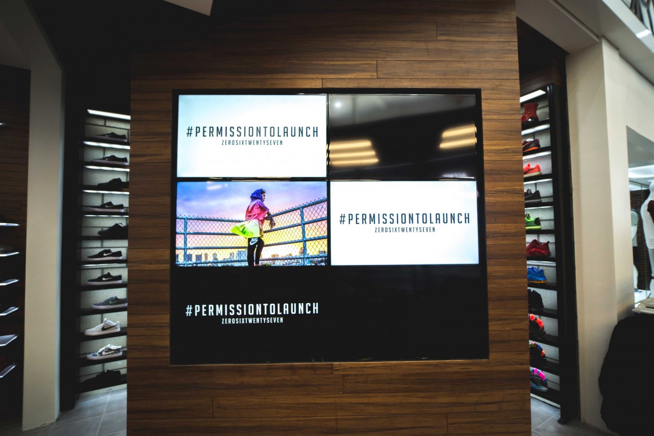 Shoe Palace | Double Retail | Media Video Wall