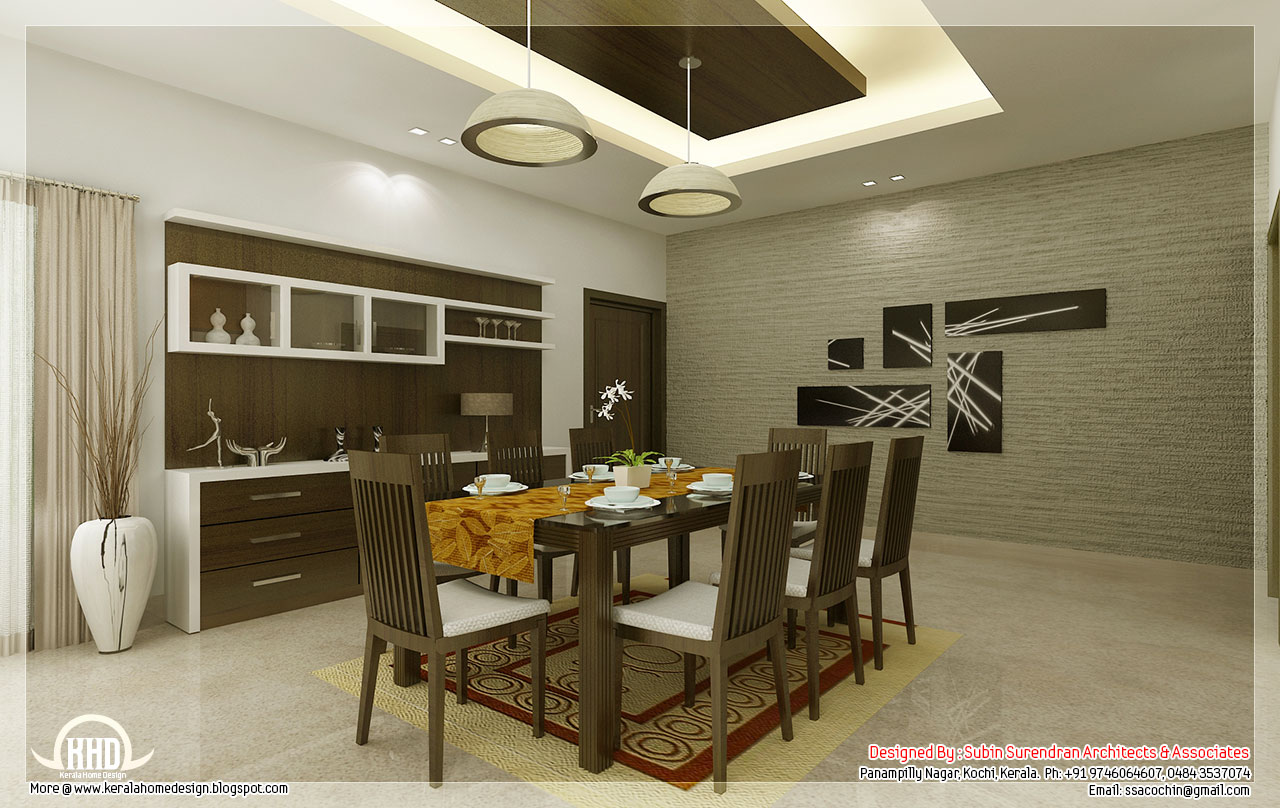 Kitchen and dining interiors Kerala home design and 