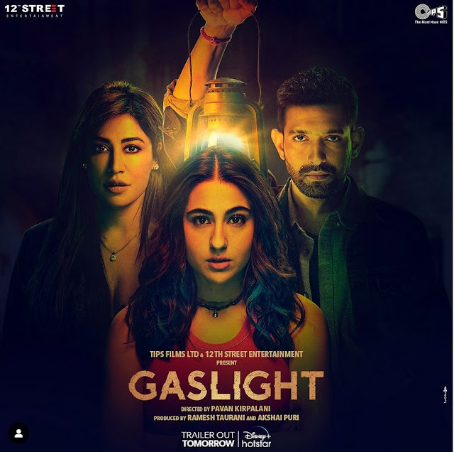 Gaslight,Sara Ali Khan,Vikrant Massey,Chitrangada Singh,poster,movie