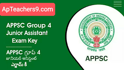 APPSC Group 4 Junior Assistants Screening Test 2022 Key