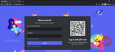 Nantinya akan langsung diarahkan ke halaman masuk akun Discord