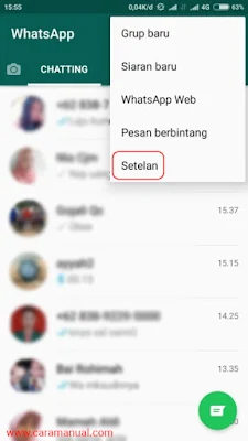 Setelan WhatsApp