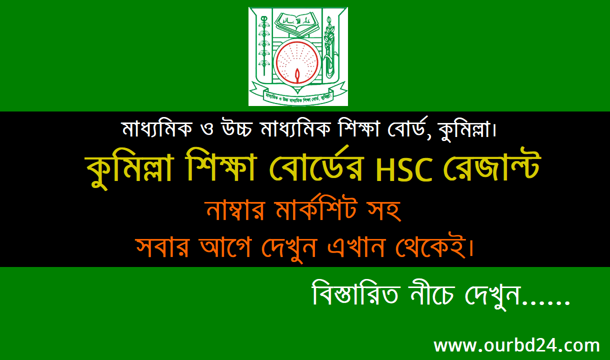 HSC ফলাফল 2023 কুমিল্লা শিক্ষা বোর্ড এইচ এস সি রেজাল্ট ২০২৩