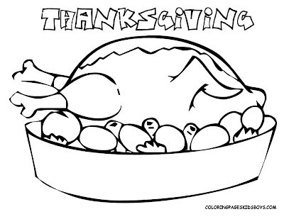 Thanksgiving Coloring Pages  on Thanksgiving Turkey Meal Coloring Pages  Thanksgiving Turkey Dish