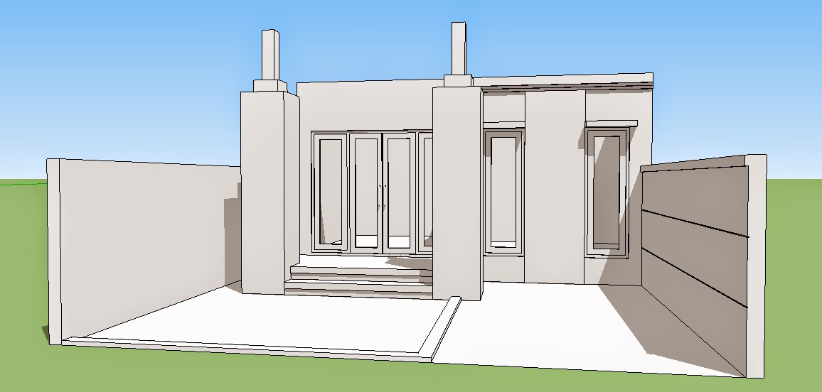 Membuat pintu  dan jendela pada Sketchup  Vray Sketchup  TUT