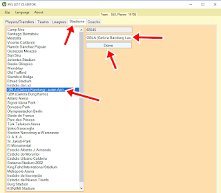 Edit/transfer pemain di PES2017 PC