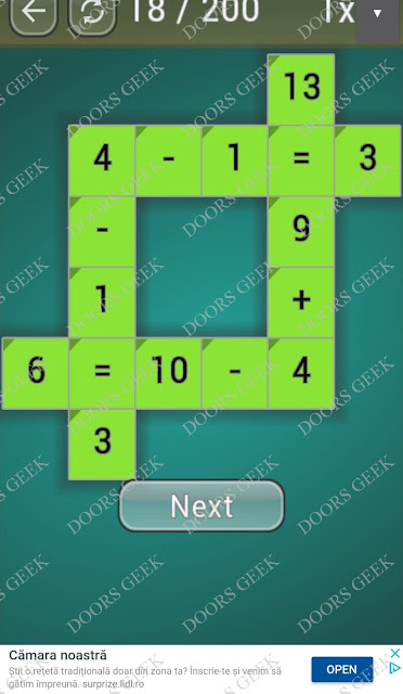 Math Games [Beginner] Level 18 answers, cheats, solution, walkthrough for android