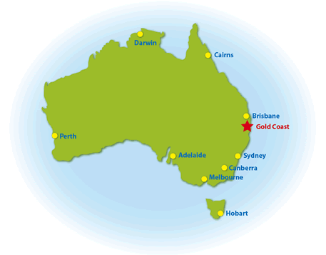 gold coast map australia. Relaxation on the Gold Coast!