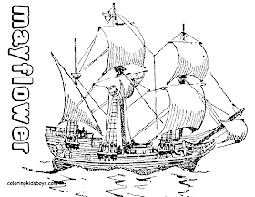 Mayflower Coloring Pages