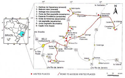 gemstone deposits in Minas Gerais