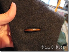 Finished bound buttonhole.