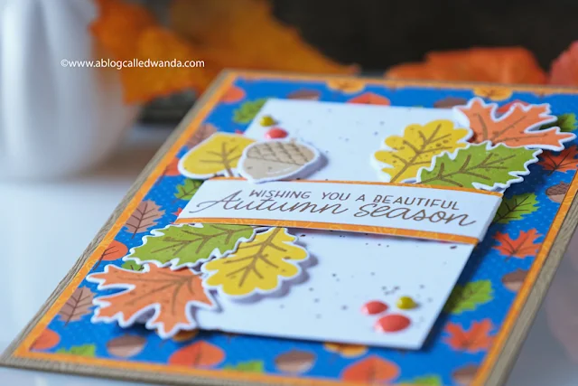 Sunny Studio Stamps: Autumn Splendor Beautiful Autumn Card by Wanda Guess