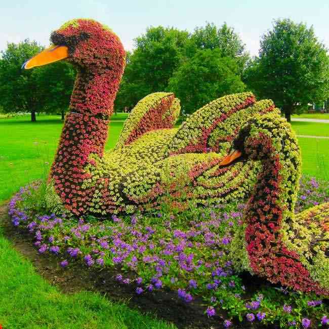 Increíbles esculturas gigantes hechas de flores. El #16 es mi favorito