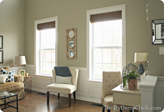 thick trim around windows
