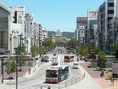 姫路駅から見る姫路城