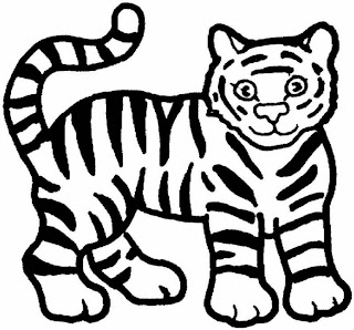 tiger coloring pages, kids coloring pages