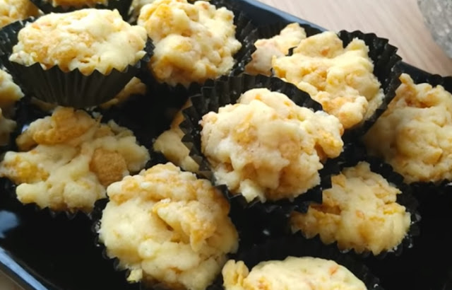 Resep Crunchy Cornflakes Cheese Cookies