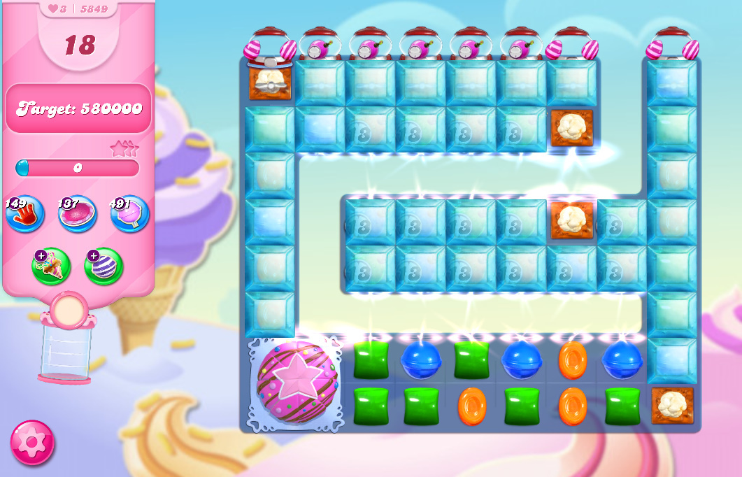 Candy Crush Saga level 5849