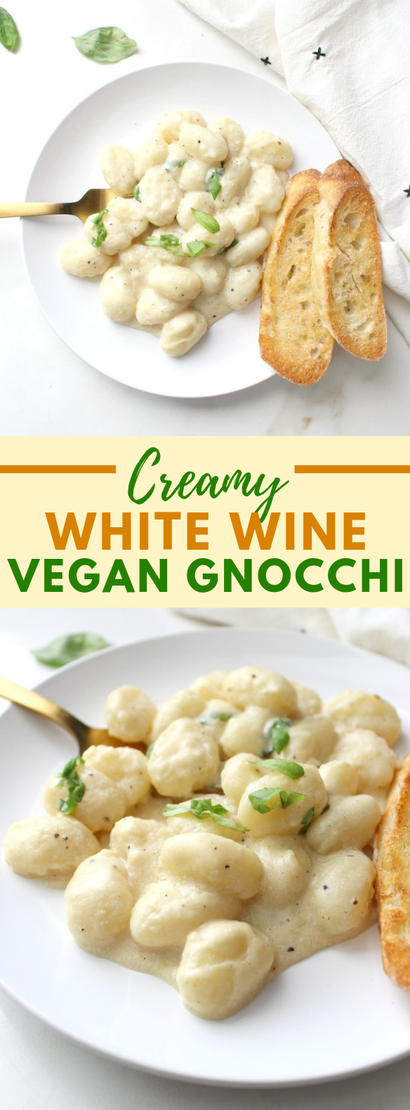 CREAMY WHITE WINE VEGAN GNOCCHI #simplemeal #veganrecipes