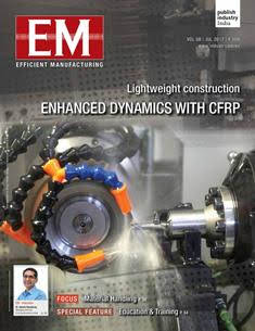 EM Efficient Manufacturing - July 2017 | TRUE PDF | Mensile | Professionisti | Tecnologia | Industria | Meccanica | Automazione
The monthly EM Efficient Manufacturing offers a threedimensional perspective on Technology, Market & Management aspects of Efficient Manufacturing, covering machine tools, cutting tools, automotive & other discrete manufacturing.
EM Efficient Manufacturing keeps its readers up-to-date with the latest industry developments and technological advances, helping them ensure efficient manufacturing practices leading to success not only on the shop-floor, but also in the market, so as to stand out with the required competitiveness and the right business approach in the rapidly evolving world of manufacturing.
EM Efficient Manufacturing comprehensive coverage spans both verticals and horizontals. From elaborate factory integration systems and CNC machines to the tiniest tools & inserts, EM Efficient Manufacturing is always at the forefront of technology, and serves to inform and educate its discerning audience of developments in various areas of manufacturing.