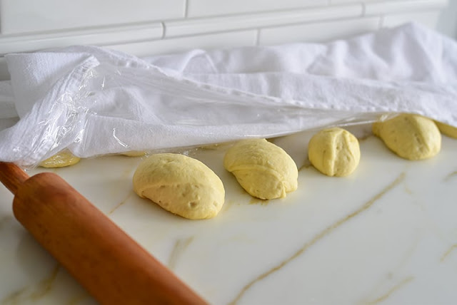 Pita dough second rise