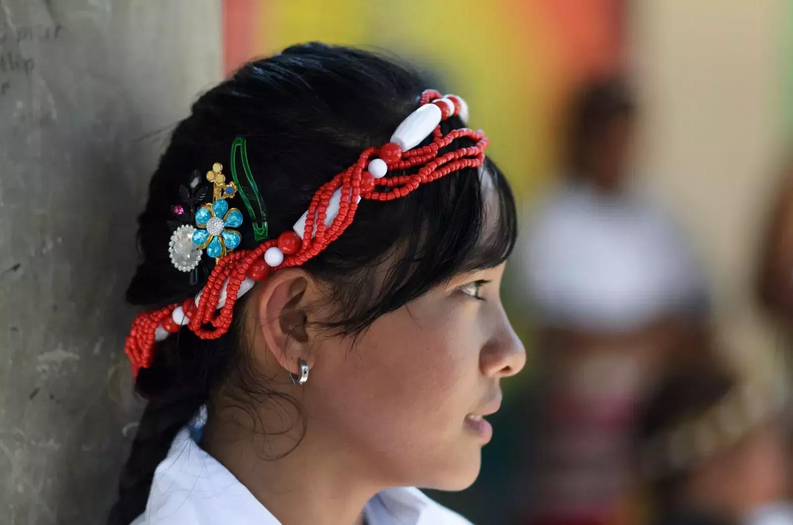 Mountain Province Ethno Indigenous Youth Headgear Portrait