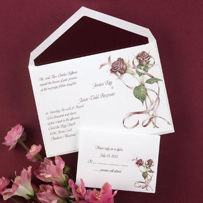 Wedding invitation card template p