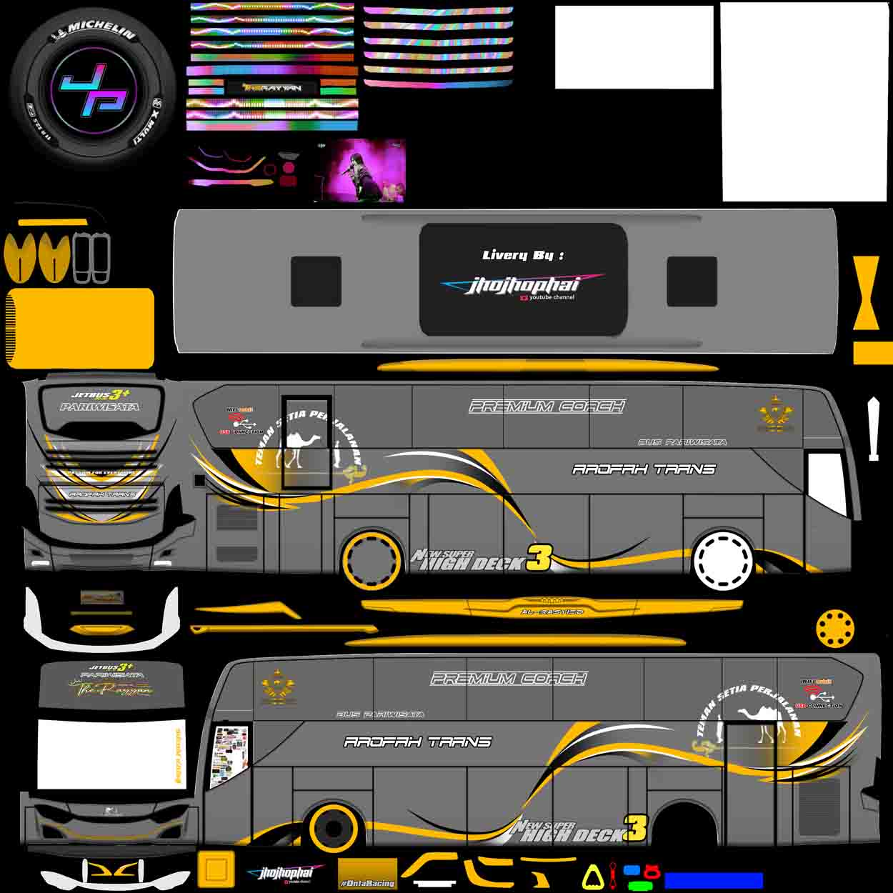 download livery bussid arofah trans