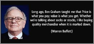 Warren Buffett quote regarding price and value.