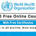 WHO Free Online Courses with Free Certificates