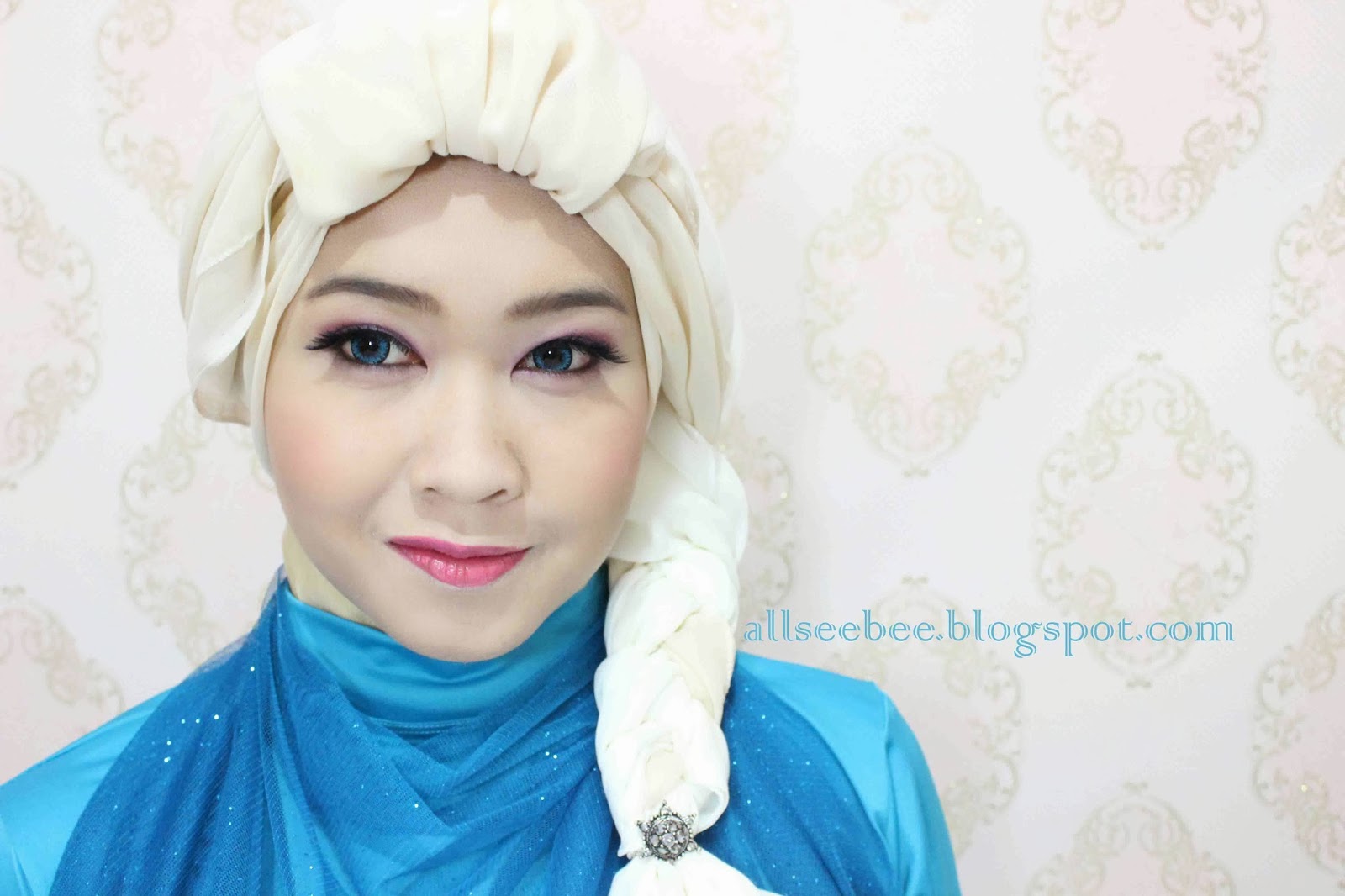21 Gambar Menarik Tutorial Hijab Queen Elsa Biking Ngakak