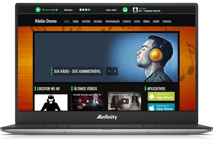Script Para Web Rádio - Site Responsivo E Administrável