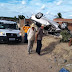 Carro capota na zona rural de Conceição do Coité