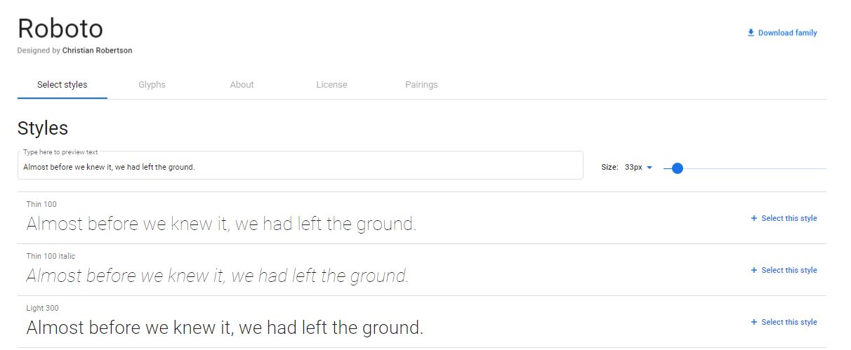 Roboto, Google fonts, roboto font
