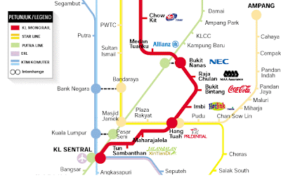 Free Affiliate Program Tutorials on Malaysian Techblog  Komuter Star Putra Monorail Map