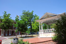 Weaverville California courthouse and bandstand