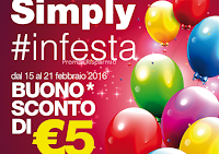 Logo Buono sconto da stampare per Simply in festa